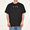 Off-White Red Marker Over Tee Black Men Tops OMAA038S21JER0021025
