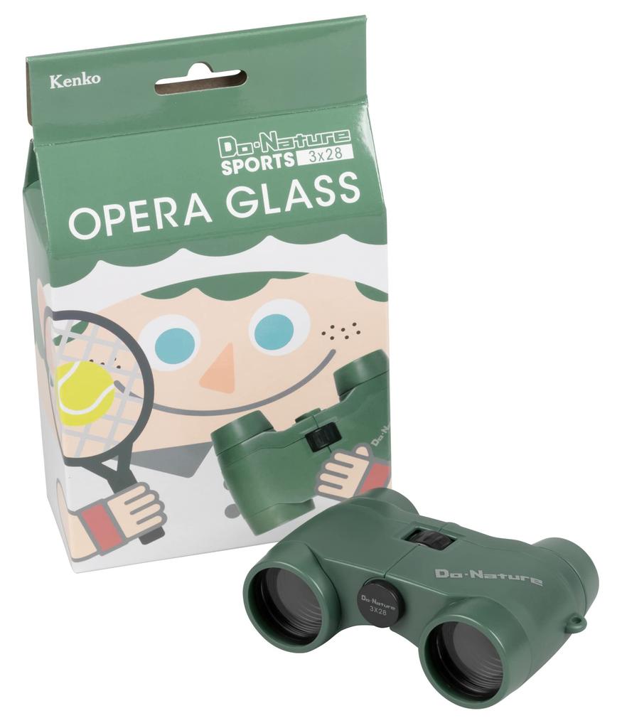 Kenko Do Nature 3x28 3x Binoculars, Magnification, Green, STV-O328GR