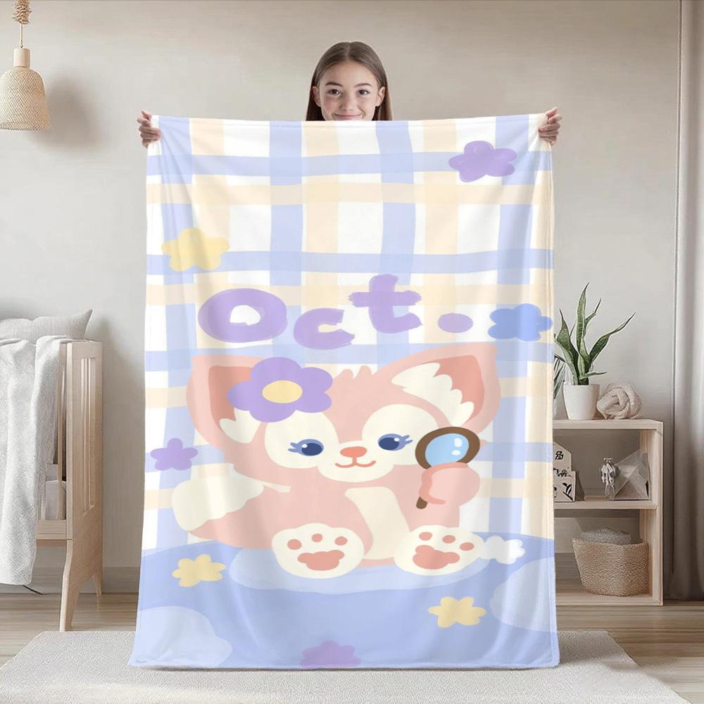 Home and Decoration Cute Fashion Throw Blankets for Beds/sofa L-Linabell rabit Blanket for Camping/Traveling Blanket Best Gifts