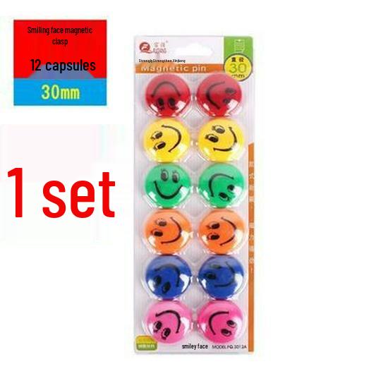 Transparent Magnetic Pushpins – 20/30/40mm Round Whiteboard Magnets for Office & Teaching, Strong Magnetic Force