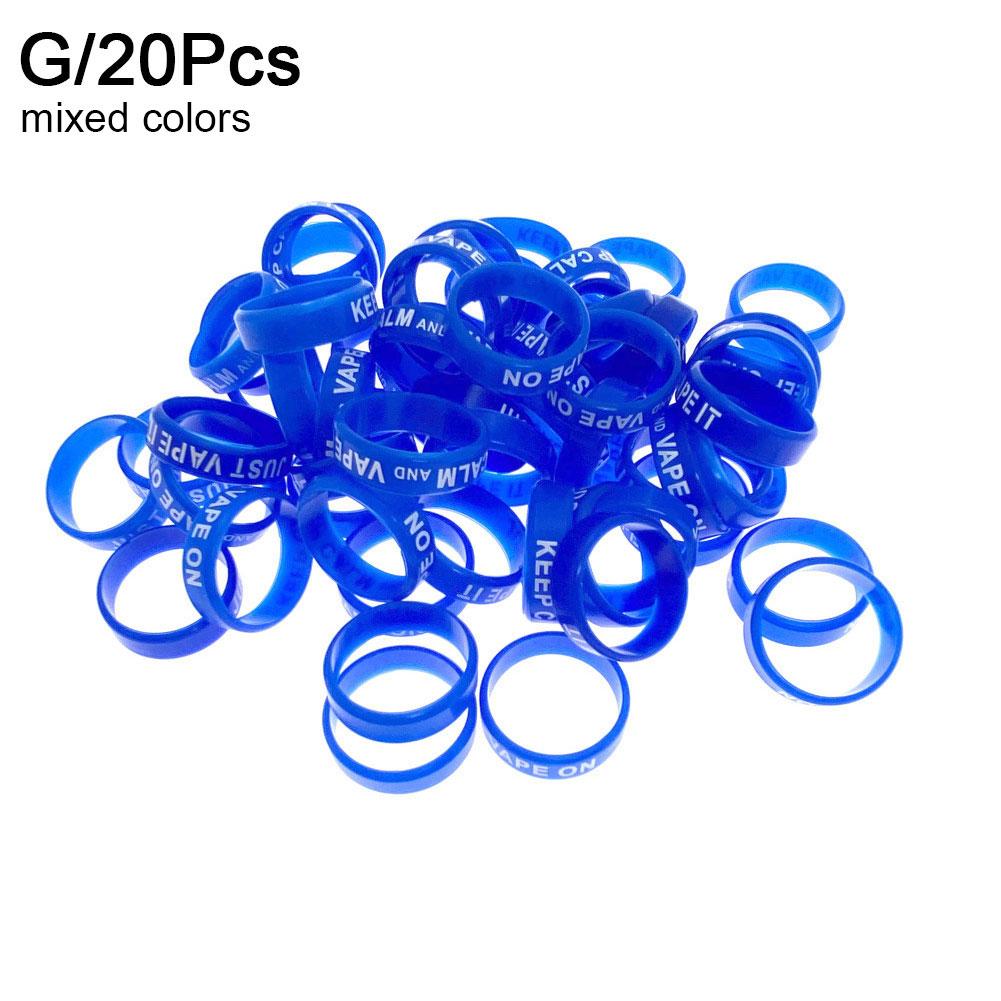 NEW 20/50Pcs Silicone Anti-skid Rod Ring Silicone Stopper Rubber Ring Fishing Rod Handle Protective Case Fishing Accessories