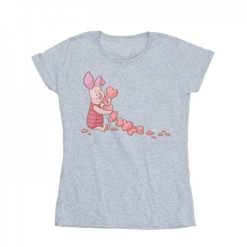 

Disney Womens/Ladies Winnie The Pooh Piglet Chain Of Hearts Cotton T-Shirt