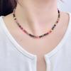 Meier Vintage Agate Chalcedony Beaded Necklace - Women's Medieval Style Cheongsam Accessory, Colorful Sweater Chain