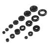 250pcs Natural Rubber Seals Assorted Sizes for Cable Glands Protect Cables from Moisture Dust and Contaminants In Box