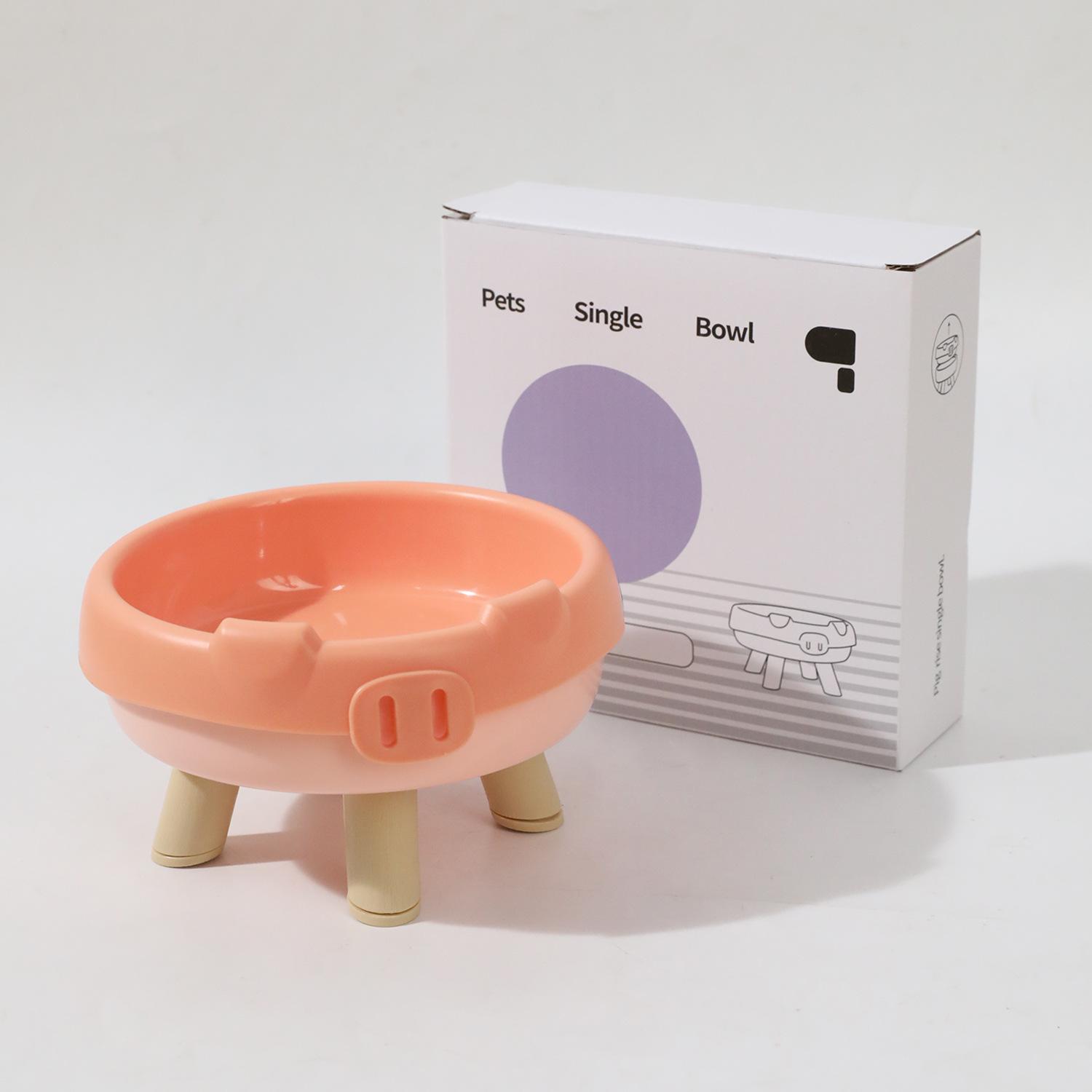 

Миска для кошки Пипитао оригинальная в коробке миска-пончик на четырех ножках миска для кошачьего корма кошачьи принадлежности для еды и питья одинарная миска Pig Nose Rouge Powder 300ml.