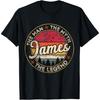 James The Man The Myth The Legend Personalized Name T-Shirt