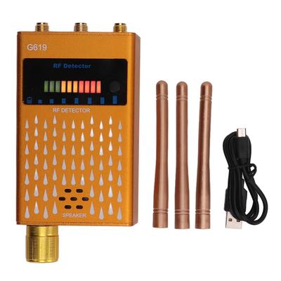 Detector de Cámaras 3 Antenas Chip de Alta Sensibilidad 1MHz a 8000MHz Dispositivo Escáner de Señal RF para Empresa
