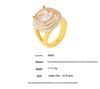 18k Gold-Plated Geometric Zircon Multi-layer Ring for Women