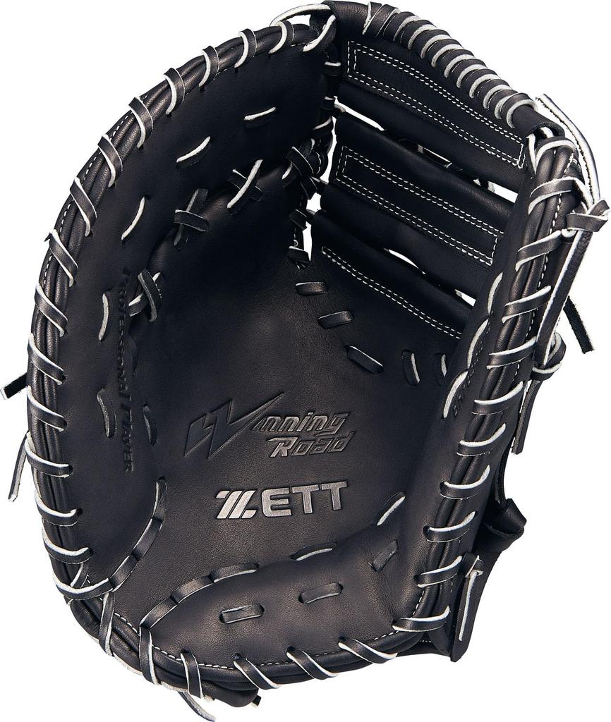 ZETT First Base Winning Black BRFB33513F Mitt, Road, Left-Handed Throw, (1900),