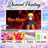 Personalized Naruto Uzumaki Diamond Art Custom Name 5D Diamond Painting Full Drill DIY Craft