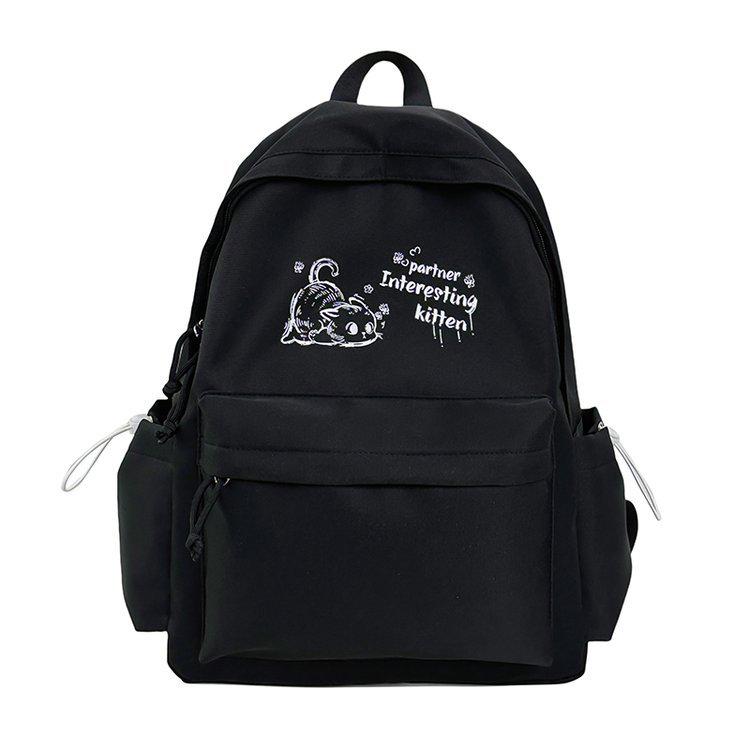 Large Capacity College-Style Backpack for Girls - Perfect for Junior High To University Students and Casual Travel.