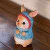 Rabbit Interior Gardening Knitted Birthday Gift for Perfect Gift cb014d [Devalier] Figurine, Decor, Ornament, Resin, Hat, Present, Women, [Authentic]