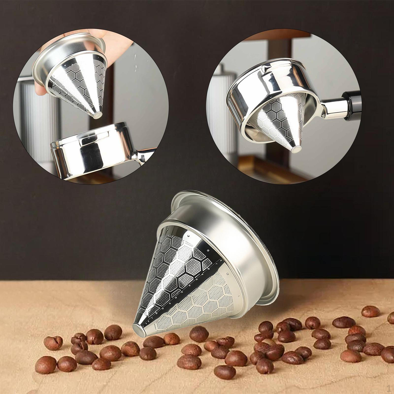

Cone Porta Basket 58mm,Double Layer Basket,Coffee Machine Accessories Stainless Steel Coffee for