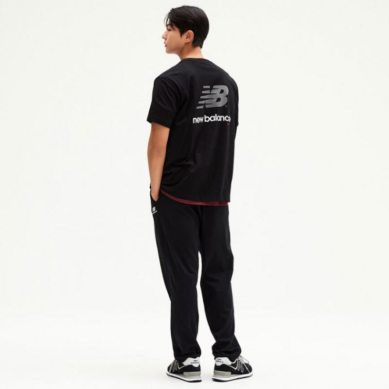 New Balance Nbmle21013 Uni Essential Single Mesh Standard Pants Standard Fit  Black 