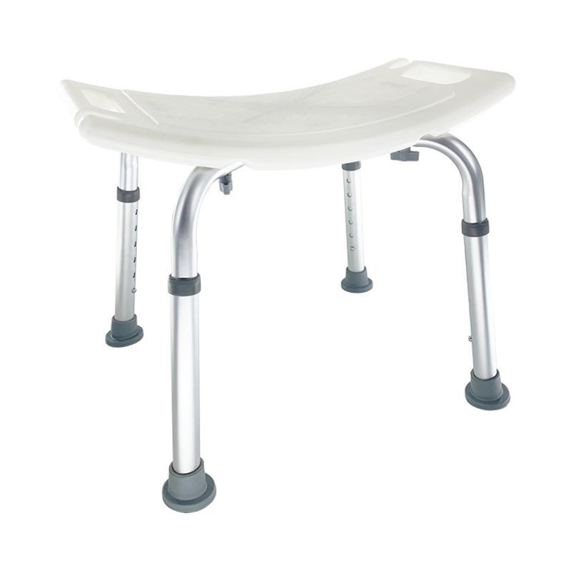 Non-Slip Aluminum Shower Chair for Elderly, Pregnant & Disabled белый