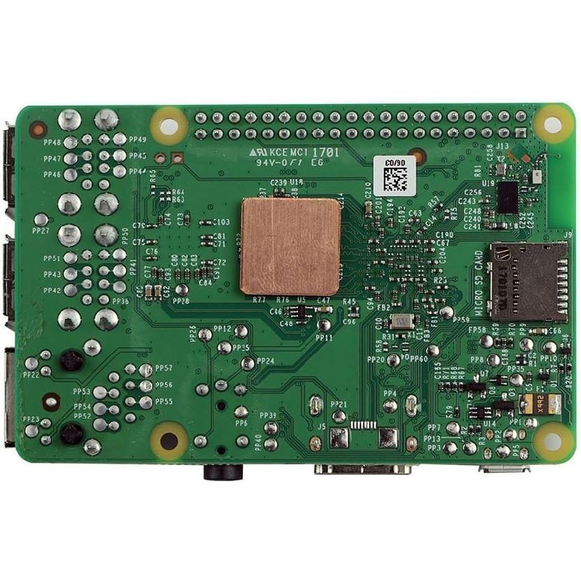Easycargo Raspberry Pi 4 Heatsink Kit Aluminum + Copper + 3M 8810 Thermal Conductive Adhesive Tape for Cooling Cooler Raspberry Pi 4 B, 3 B+, Pi 3 B,