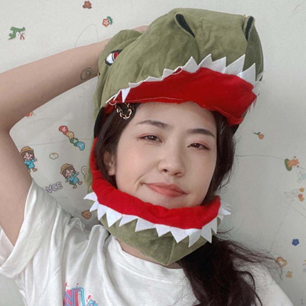 Dinosaur Costume Hat Funny Headpiece Accessory for Adults Friend Selfie