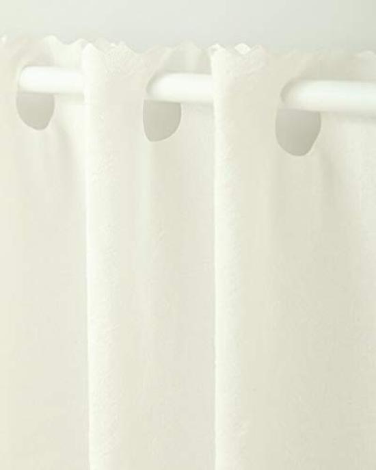 Curtain Heaven Cafe UV Protection Rate Hard To See At Fluffy and Lightweight Width 142cm X Length 75cm for Kitchen Use Curtains, 93.5%, Night, Lace,