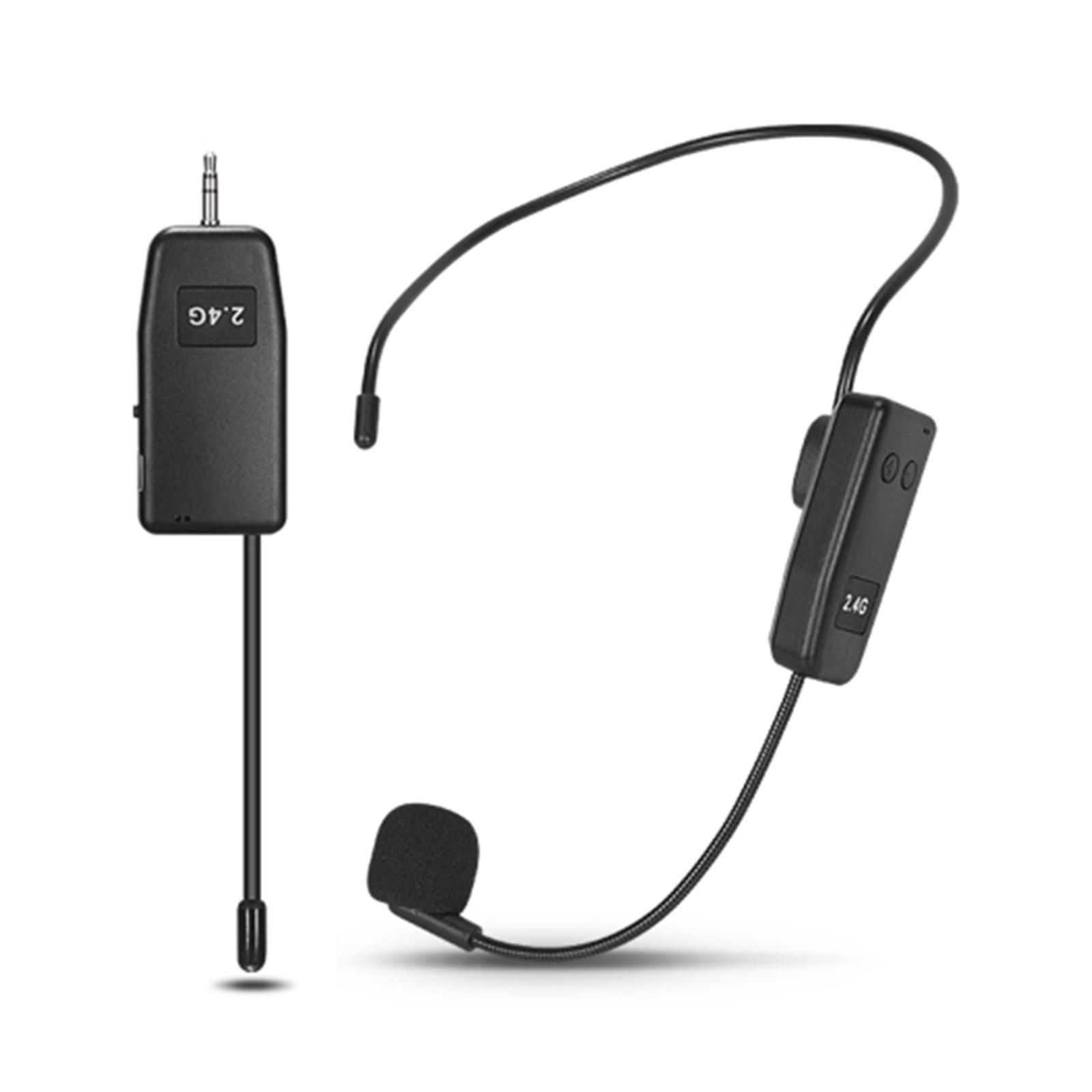 

Head Handheld Mics with Receiver Portable Amplifier Speaker Head-Mounted Microphones Set for Speakers/Voice Amplifier/PA System