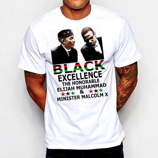 Black History Month T-Shirt Huey P Newton Malcolm X Stay Woke XXXL