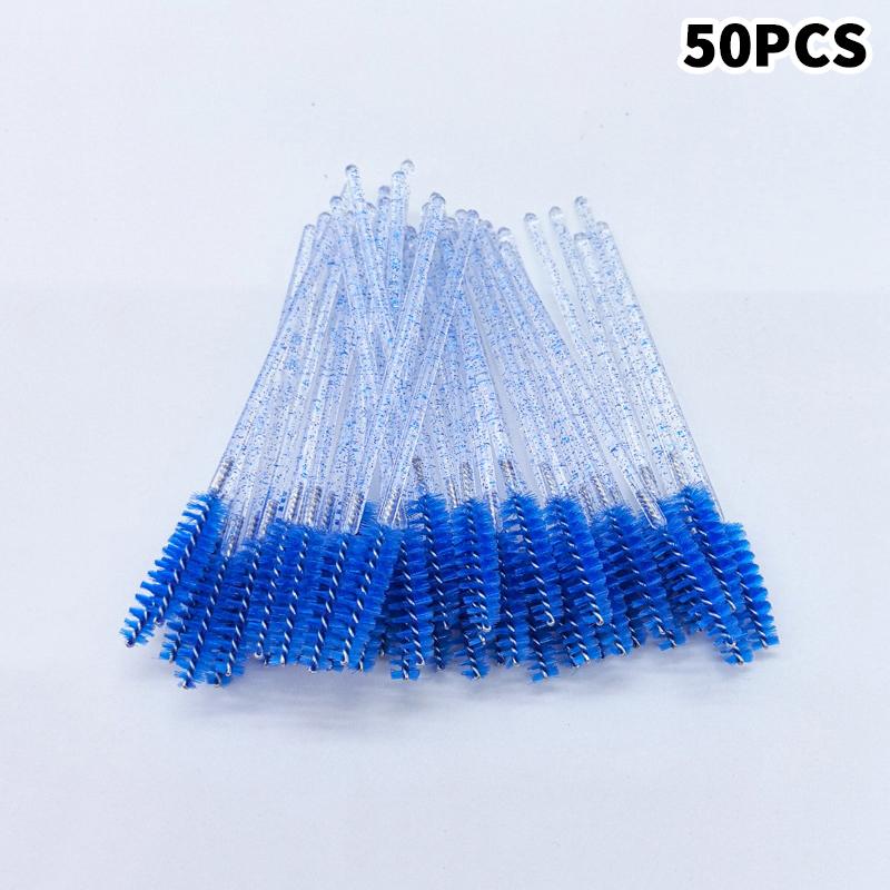 Disposable Crystal Eyelashes Brush Comb 50/100Pcs Eye Lashes Extension Mascara Wands Makeup Professional Makeup Beauty Tool