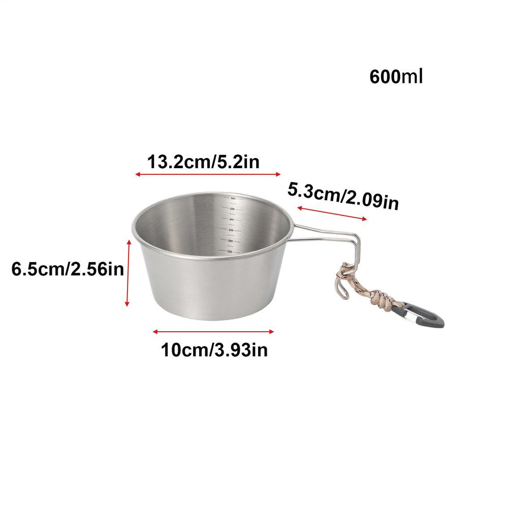 30ml 600ml Bait Bowls Stainless Steel Bait Cup Powdered Fish Food Mixing Container Multifunctional Angling Tackle Bowls