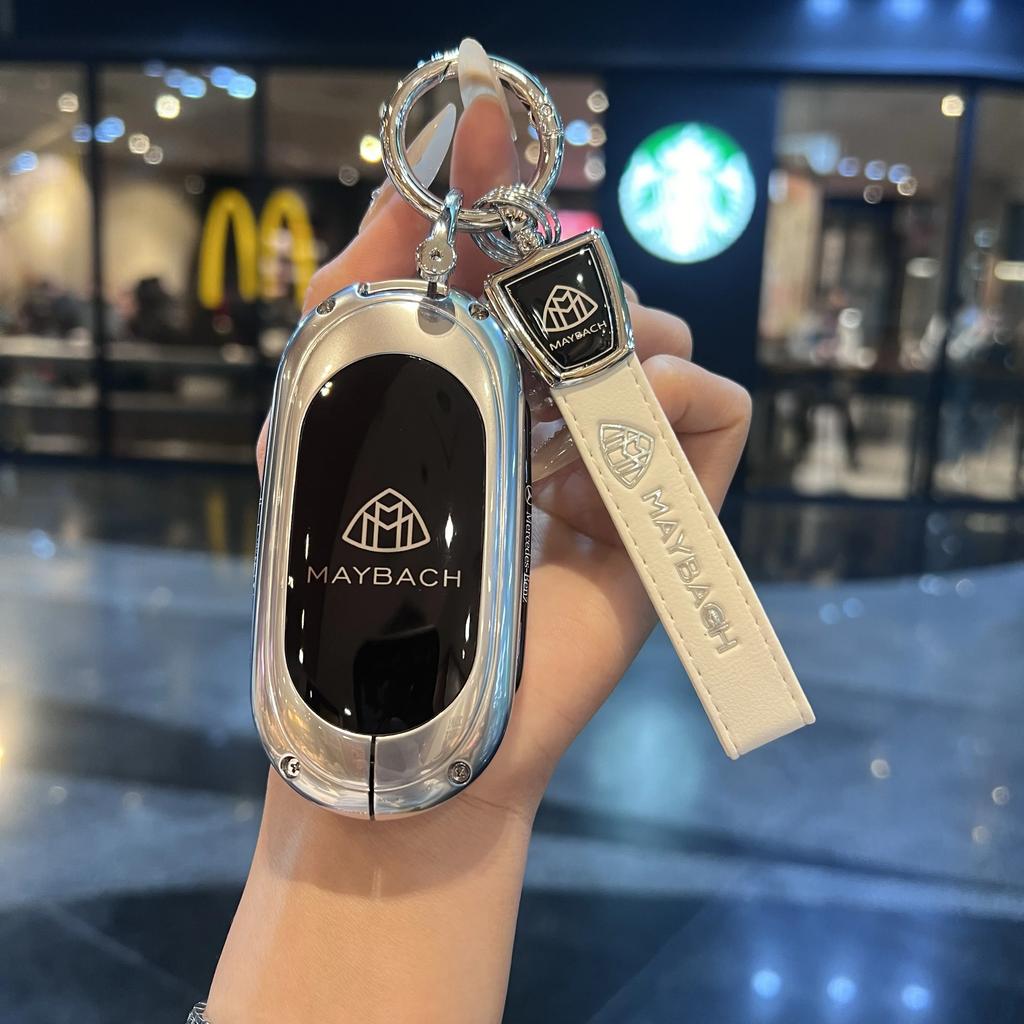 PEL5 Car Key Case Cover Shell Protector For Mercedes Benz 2021 C /S Class W223 W206 S350L S400L S450L S500L Accessories