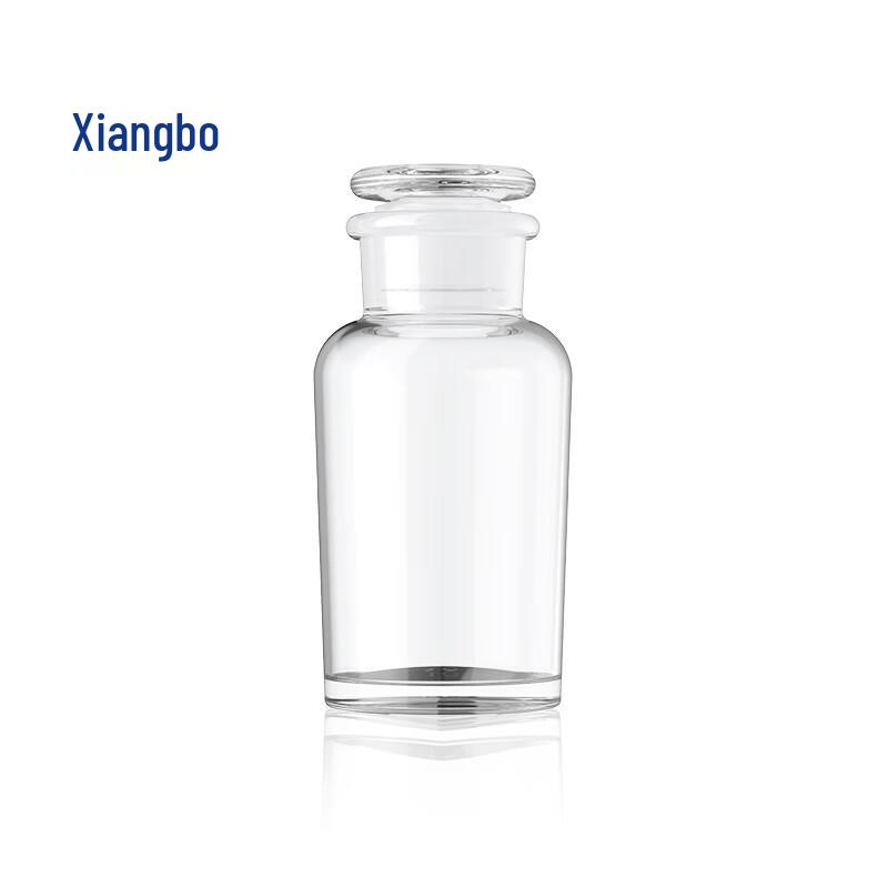 Wide-Mouth Glass Reagent Bottle with Ground Stopper