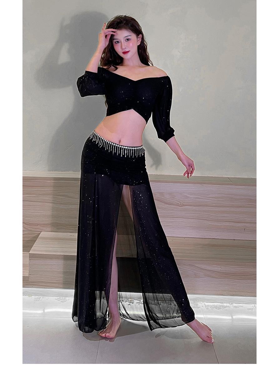 

Топ из сетки для похудения больших размеров для практики и выступлений по танцу живота M