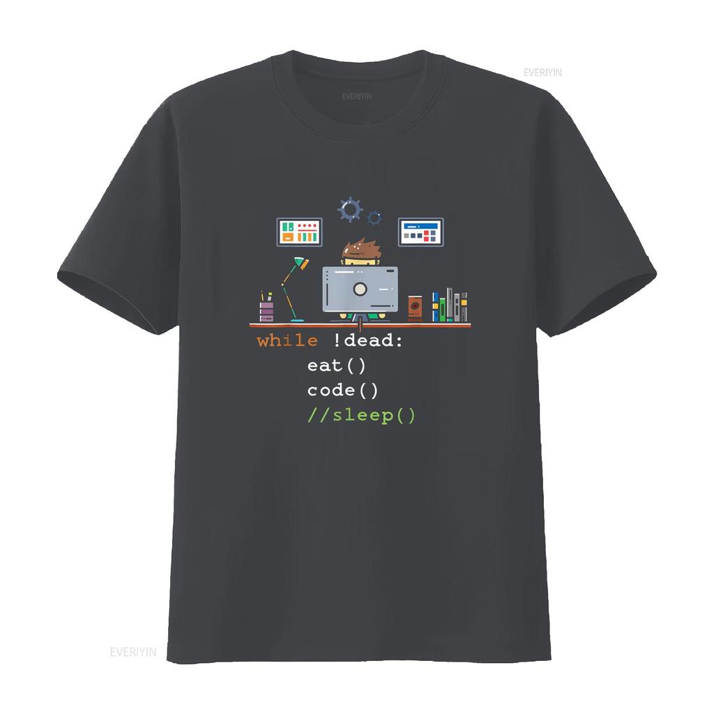 Computer Science Python Programmer Eat Code Sleep T Shirt vintage Washed Stylish graphic homme Comfortable Breathable Versatile