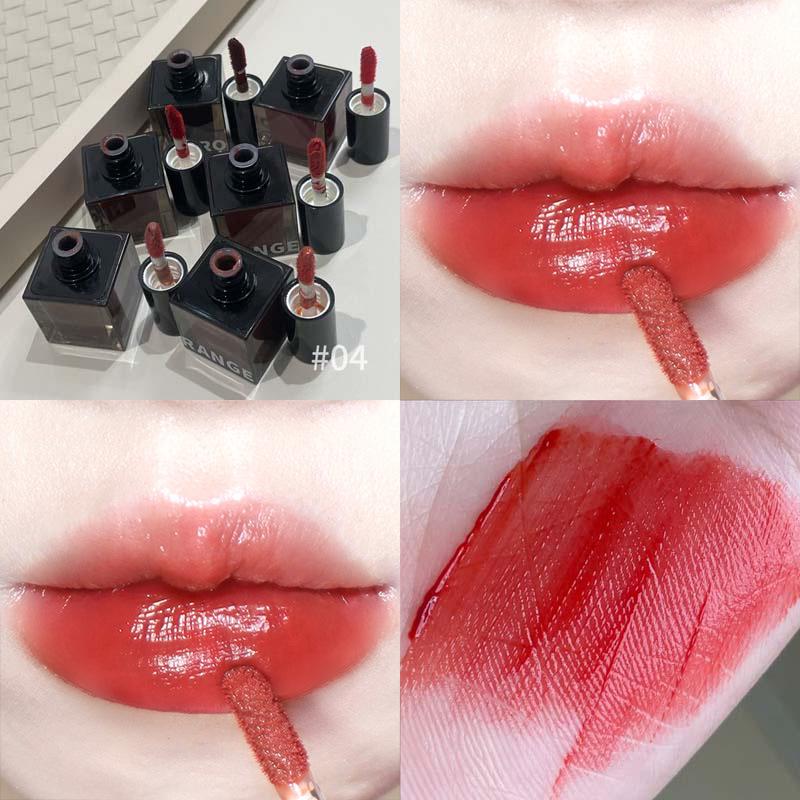 Dark Wave Iridescent Mirror Lip Glaze: Moisturizing, Long-lasting Korean Style Lipstick for a Natural Nude Look with Whitening Gloss Effect.