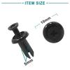 ACROPIX Bumper Fender Fasteners Rivet Clips Automotive Universal 5mm Hole Dia Black 50pcs