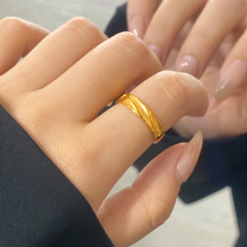 

Золотое кольцо Мёбиуса: Женский дизайнерский хай-энд открытый стиль для пар Adjustable Open