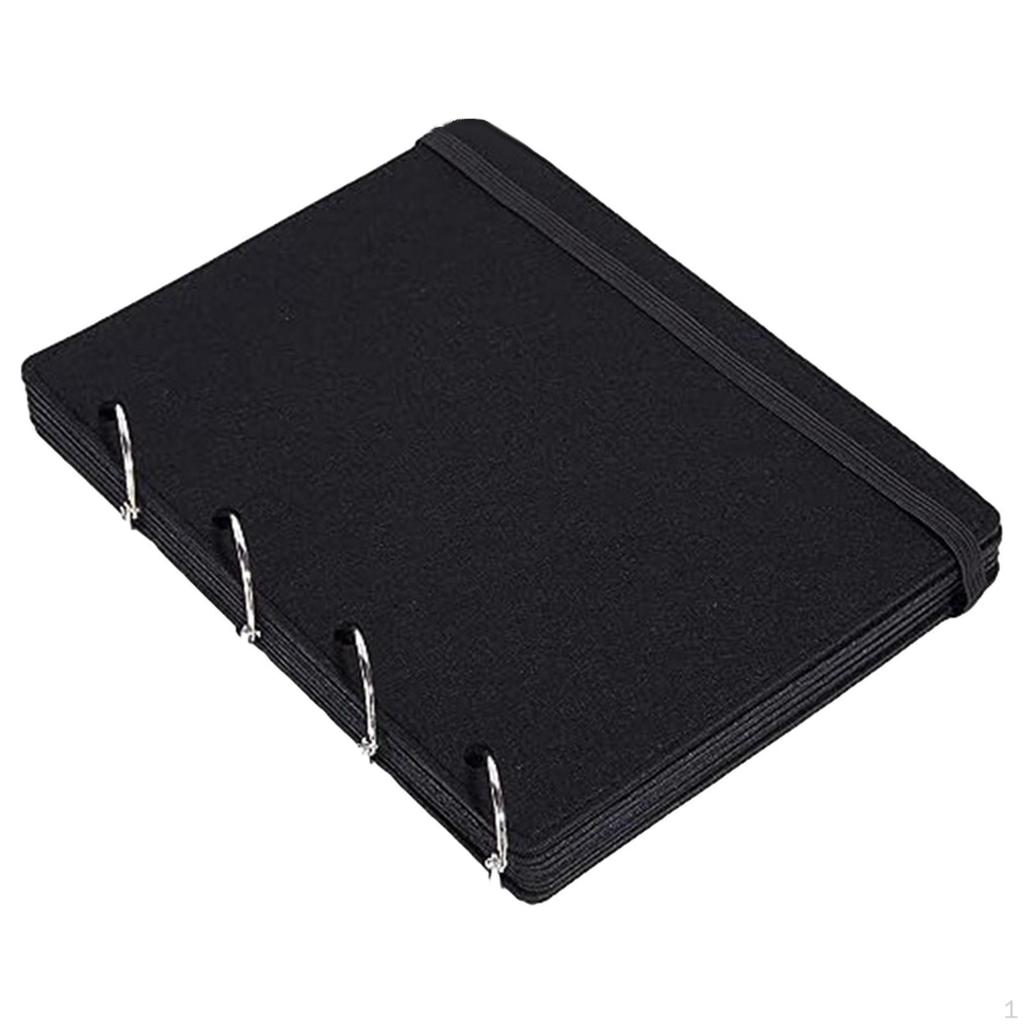 Brooch Pin Organizer Enamel Display Holder with 4 Pages Durable Pins Collection Storage Calendar