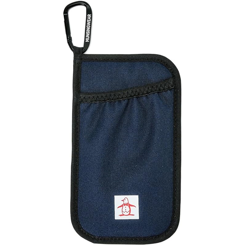 

[Munsingwear] accessory holder With carabiner Small item storage sporty golf MG4FBZ12M NV00 (Navy)