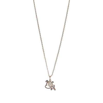 Fashionable Zircon Necklace for Women; Cartoon Cute Dog Collarbone Chain; Exquisite Jewelry Gift
