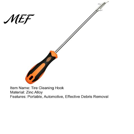 Zinc Alloy Tire Tool Cleaning Hook, Car Gap Buckle Stone Tread Groove Remover Cleaner Universal Debris