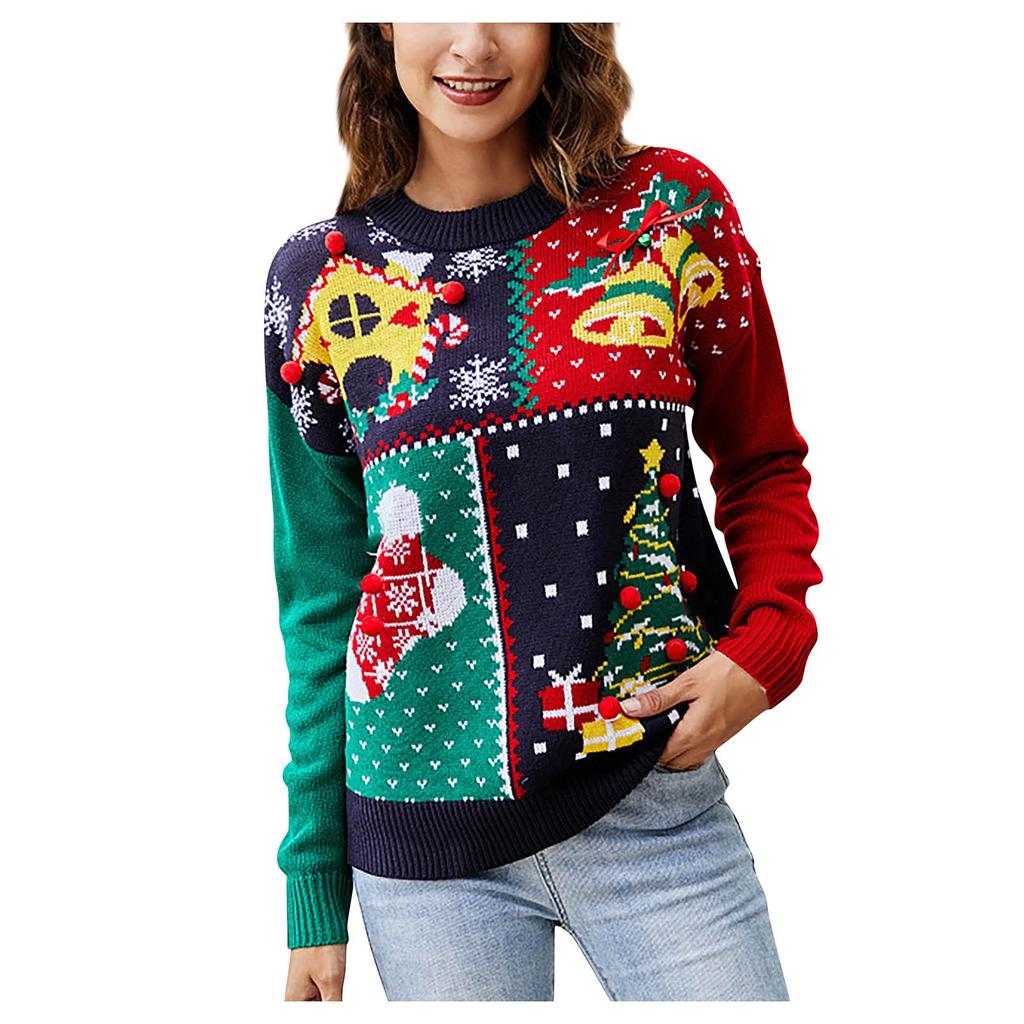 Women's Fashion Snowflake Christmas Tree Sweater
