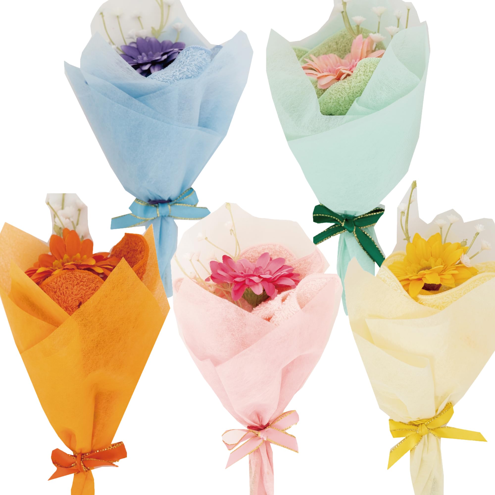 

Yume Gift Bouquet Towel 5 Colors Senshu Towel Flower Bouquet Hand Towel (Multicolor, 5)