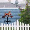 Metal Weather Vane Outdoor Wind Indicator Rustic Style Dog Wind