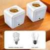Simple Installation E27 Socket Base Timer Remote Control 5 Time Setting for Energy Efficient Home Lighting EU Plug
