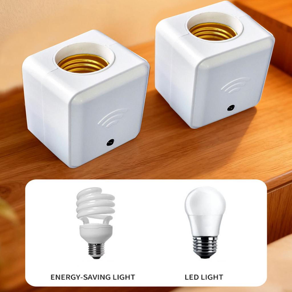 Simple Installation E27 Socket Base Timer Remote Control 5 Time Setting for Energy Efficient Home Lighting EU Plug