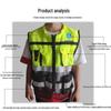 High-Visibility Reflective Mesh Vest for Construction and Night Cycling