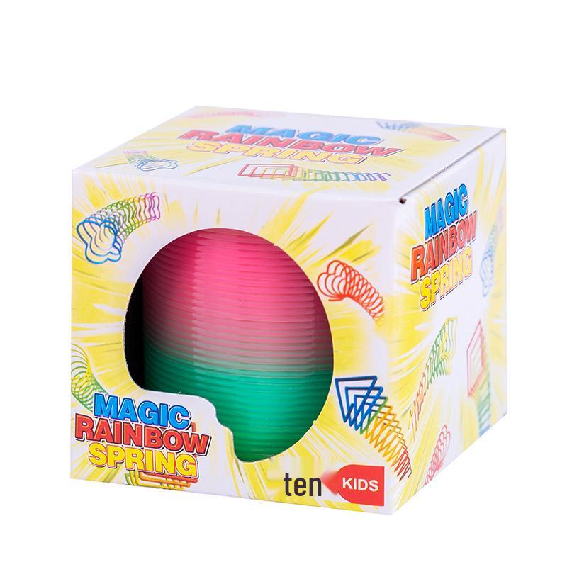 Colorful Stacking Rings with Smiley Face Slinky Prize for Kindergarten Gifts