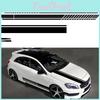 Sporty Sticker Racing Car Stripe Side Body Hood Rearview Mirror Decor Set Auto Stickers