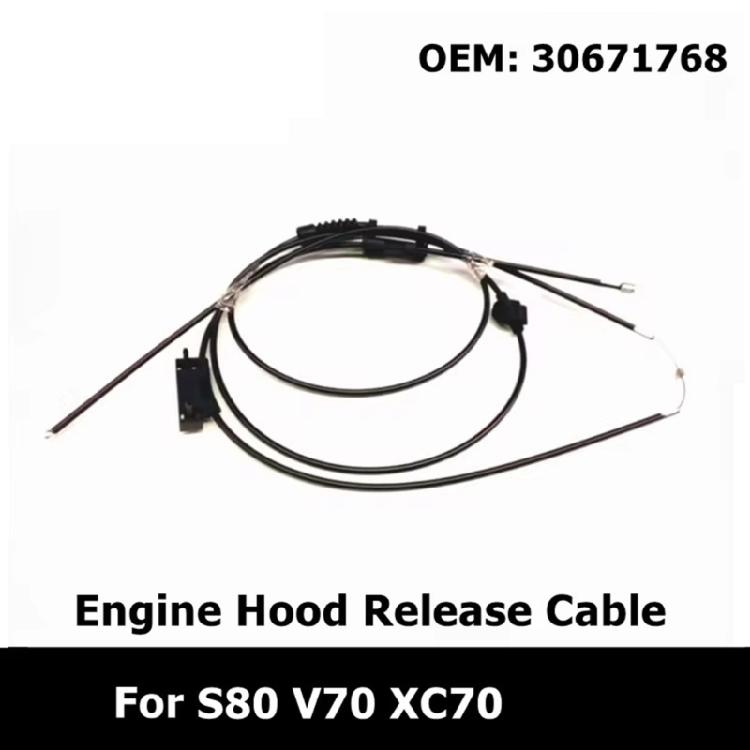 Car Engine Hood Release Cable Automotive Accessories for S80 XC70 Hood Release Cable Spare Parts 30671768
