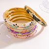 Bracelet Retro Flower Branches Small Opening Enamel Color Bracelet Court Style Simple Design Niche Does Not Fade Accessories