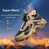 Anta Kids Trendy Fashion Fleece Warm Wear-Resistant Non-Slip Mid-Top Outdoor Shoes Kids Shoes Black Light-Brown Castle-Gray A12446916-3
