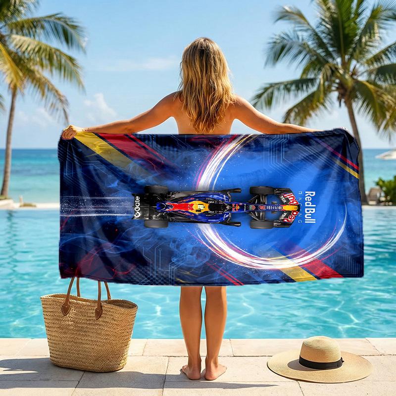 Asciugamano da Spiaggia Moda Red Bull Racing Portatile Morbido Asciugatura Rapida per Nuoto Campeggio Vacanze