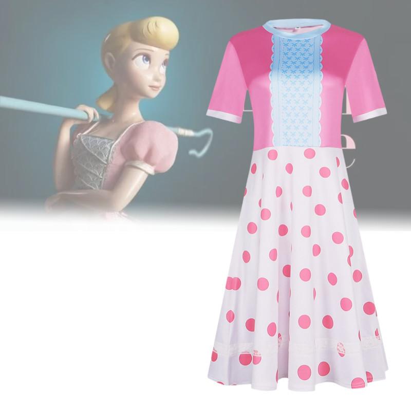 Toy Story Bo Peep Růžové Šaty Pro Halloween Cosplay Kostým